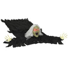 Outsunny 72" Animated Crawling Zombie Halloween Decoration-Life-size zombie old lady in crawl pose adds to the Halloween fright 