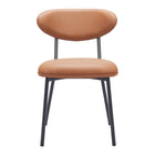 Zuo Rorun Dining Chair - Brown - Set of 4-Plush and durable faux leather fabric