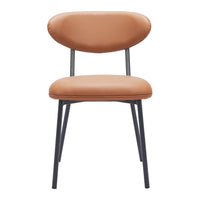 Zuo Rorun Dining Chair - Brown - Set of 4-Plush and durable faux leather fabric