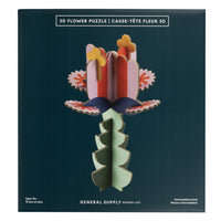 General Supply Goods + Co 3D Flower Kit-Includes pre-cut cardboard pieces to build a 3D flower