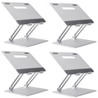 ShoppingAll Adjustable Laptop Stand - Silver - 4 Pack-Made of premium aluminum alloy