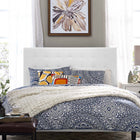 Modway Paisley Tufted Upholstered Faux Leather King and California King Headboard - White-King and California King Size