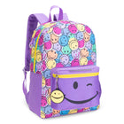Trailblazer 3-Piece Backpack Set with Insulated Cooler & Pencil Case - Purple Print-Comfort & Safety: Padded shoulder straps provide all-day comfort, while reflective details enhance visibility for added safety.