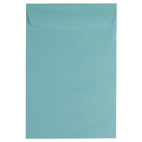 JAM Paper 6 x 9 Open End Envelopes, Aqua Blue, 1000 Pack (31287520B)-Size: 6" x 9"