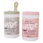 Dexypaws Aloe Pet Cleansing Wipes in Canister - Lavender & Vitamin E - 200 Wipes-For paws, ears and nose