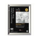 SECO Snap Poster Frame Case - 11 x 17 Inches - Silver-Quick snap spring hinged front load frame makes it quick and easy to switch posters and pictures