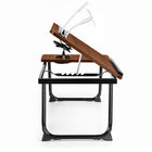 ShoppingAll Portable Foldable Lap Desk for Sofa and Bed - Brown-Waterproof & Durable: The surface is water and moisture-resistant, making spills easy to clean and maintaining the table's pristine condition.
