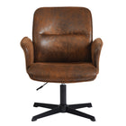 Homy Casa Relax Adjustable Height Office Chair - Suede Brown-The adjustable height feature allows you to customize the chair’s height with an easy gas lift mechanism