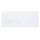 SupremeX Peel It! Seal It! Window Envelope - #10 - 24lb White Wove - Box of 500-Quick Peel It! Seal It! closure