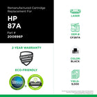 TRU RED CF287A HP 87A Remanufactured Toner Cartridge - Standard Yield - Black-Yields up to 9,000 pages
