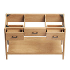 Modway Zaire 48" Single Sink Compatible Bathroom Vanity Cabinet - Natural-Wood Grain Veneer