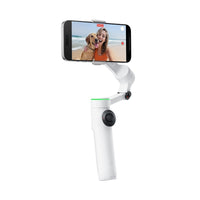 Insta360 Flow 2 Pro Creator Kit - White-AI-Powered Deep Track 4.0: Key upgrades and new features offer unmatched precision and versatility. Active Zoom Tracking follows fast-moving subjects at up to 15x zoom with no lag. Keep subjects centered, whether tracking an individual or a group. And try the Pro Framing Grid to perfect your shot using a golden ratio composition