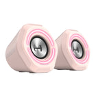 Hecate by Edifier G1000 Bluetooth Multi-Input Gaming Stereo Speakers with RGB Lights - Pink-Multi-input with Bluetooth 5.3, USB sound card and 3.5mm AUX audio, versatile compatibility can meet various types of connections
