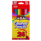 Cra-Z-Art Coloured Pencils - 24 Pack-Cra-Z-Art 24 Coloured Pencils come with 24 individual colours, artists will be able to find the perfect shade of red, yellow, orange, blue, green, blue, purple, pink, brown, black and many more, to use for their unique creations