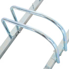 Soozier 4-Bike Bicycle Floor Parking Rack for Indoor and Outdoor Use - Silver-Space saving and lightweight item