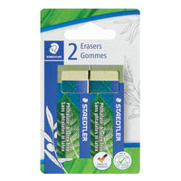 Staedtler Mars N80 Plant Based Eraser - 2 Pack-Offers clean erasing with minimal crumbling