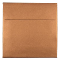 JAM Paper 6.5" x 6.5" Square Metallic Invitation Envelopes - Stardream Copper - 25 Pack-Colour: Stardream Copper