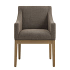Modway Alton Fabric Upholstered Dining Armchair - Mocha Natural-7
