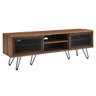 Modway Nomad 59" TV Stand - Walnut-Industrial Modern TV Stand