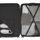 Bugatti Tokyo Collection 30.50" Hardside Checked Luggage - Stone-Telescopic trolley handle with multi-stage locking heights