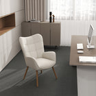 Homy Casa Guest & Reception Chairs - Beige Fabric-Skin-friendly, breathable fabric for comfort throughout the year.