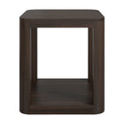 Hudson&Canal Stellan 20"W Square Side Table - Alder Brown-Table is made of high-quality and durable MDF materials