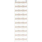 Teacher Created Resources File Storage 10 Pocket Chart - 14" x 58" - Confetti-Perfect for organizing student files, file-folder games, forms, and other paperwork