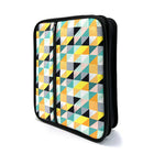 Pep Rally 2" Zipper Binder - Geo Design-Rubber handle