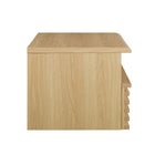 Modway Render Wall-Mount Nightstand - Oak-Wall-Mount Design