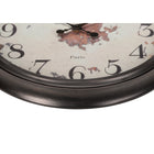 Monarch Specialties Clocks 20" Round Wall Clock - Brown -Made using high quality materials with a durable brown plastic frame and a clear glass surface. for indoor use only