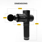 MotionGrey Deep Tissue Massage Gun - Handheld Percussion Massager with 20 Speed Settings - Black-8