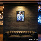 Doug Gilmour Toronto Maple Leafs Bloody Warrior - Framed Canvas - 22" x 31"-Finished size: 22.5x31.5