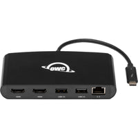 OWC 5-Port Thunderbolt mini Dock-See more: connect up to two 4K displays via two HDMI 2.0 ports