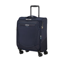 American Tourister SummerRide Expandable Spinner Carry On - Navy-RightHeight pull handle offers incremental height adjustments for a highly customized fit