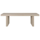 Hudson&Canal Soren 48"W Rectangular Coffee Table - Alder White-Table is made of high-quality and durable MDF materials