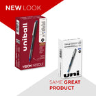 uni-ball Vision Needle Rollerball Pens – 0.5mm – Blue – 12 Pack-Capped rollerball needle pens deliver smooth flowing ink, allowing you to create concise and flawless documents with vibrant lines in a rich hue