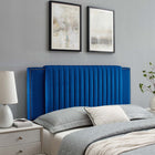 Modway Felicity Channel Tufted Performance Velvet King/California King Headboard - Navy-Performance Velvet