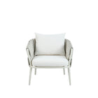 Backyard Lifestyles Nautique 4-Piece Conversation Patio Set - Natural-Dimensions: Chairs: 31.4" L x 31.8" W x 28.7" H. 