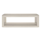 Hudson&Canal Stellan 47"W Rectangular Coffee Table - Alder White-Table is made of high-quality and durable MDF materials