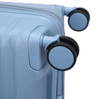 TUCCI Lussore 28" Hardside Check-in Luggage - Blue-Glide-Tech Dual Wheel System – Smooth, effortless maneuverability. Features the Glide-Tech dual-wheel system for effortless 360° rolling in any direction