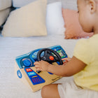 Melissa & Doug Vroom & Zoom Interactive Wooden Dashboard Steering Wheel Pretend Play Driving Toy - FSC Certified-7