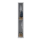 Ceha RH Series 2-Tier Locker with Louver Vents and Recessed handle - Bank of 1 - Light Grey-Flexible storage solutions to fit your space and organizational needs
