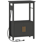 PawHut 5-10 Gallon Fish Tank Stand Aquarium Stand with Power Outlets-Features a power strip with two AC, USB, and Type-C ports
