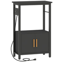 PawHut 5-10 Gallon Fish Tank Stand Aquarium Stand with Power Outlets-Features a power strip with two AC, USB, and Type-C ports
