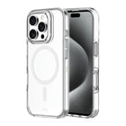 AXS Crystal Shield D3O Case Made with Recycled Materials Magsafe Compatible for Apple iPhone 16 Pro - Clear-6ft drop tested to protect from drops in most everyday situations