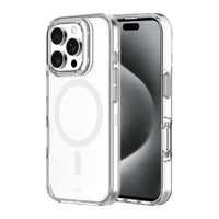 AXS Crystal Shield D3O Case Made with Recycled Materials Magsafe Compatible for Apple iPhone 16 Pro - Clear-6ft drop tested to protect from drops in most everyday situations