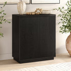 Hudson&Canal Alston 28"W Accent Cabinet - Black Grain-Features easy assembly