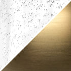 Hudson&Canal Dax 27.5" Tall Table Lamp with Fabric Shade - Seeded Glass/Brass/White-Product Dimensions: 15" L x 15" W x 27" H