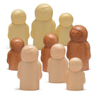 Yellow Door Little People Sensory Play 9-Piece Set-These charming little people have been designed to invite play but leave the details as wide open as the children's imaginations.