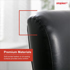 Staples Bonded Leather Guest Chair - Black-Bonded leather with polyurethane coating that resists wear and tear